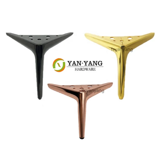 Yanyang Factory Cusctomized Modern Iron Bed Legs Polishing Sofa Metal Leg