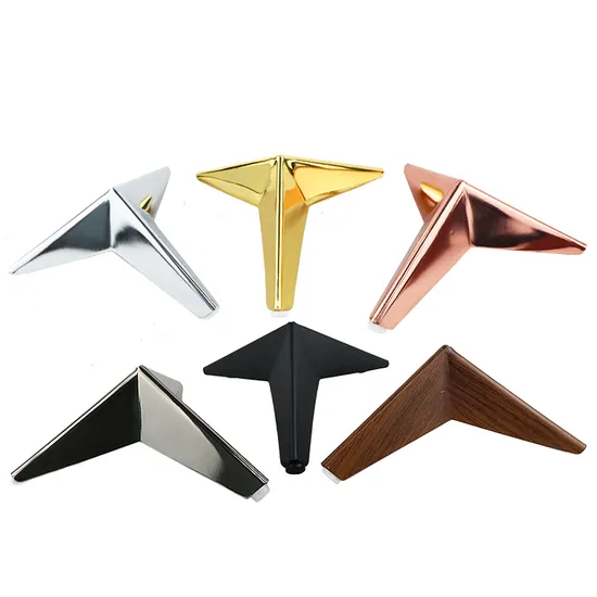 Winstar Furniture Fittings Y Shape Iron Cast Chrome Modern Sofa Legs